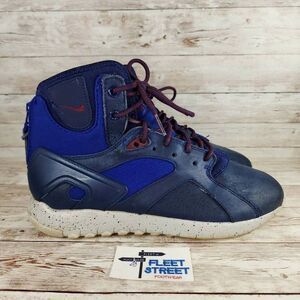 Nike Womens Koth Mid Sneakers Boots Royal Blue Lace Up size 8